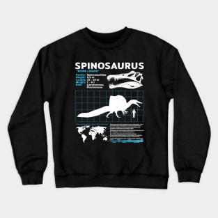 Spinosaurus Fact Sheet Crewneck Sweatshirt